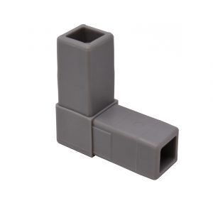 200-301-HF 2-Way Gray "L" Connector, Hammer Fit