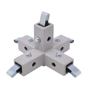 200-321-QR 5-Way Gray Connector, Quick-Release