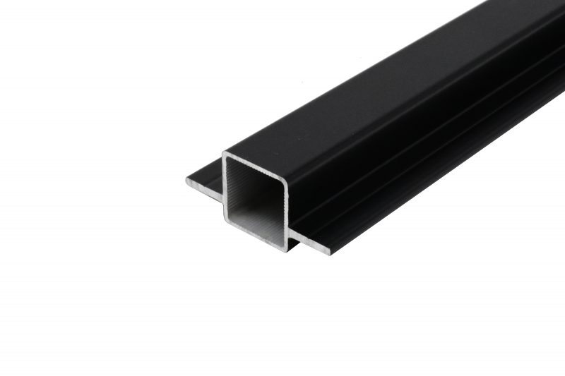 100-150 2-Way Fin Tube in Matte Black for 1/4″ Flush Panel