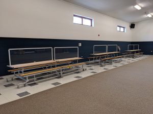 Sneeze Guards in an Elementary School Cafeteria